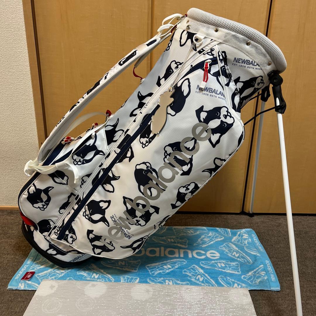 おまけ付き　New Balance ゴルフキャディバッグ ボストンテリア