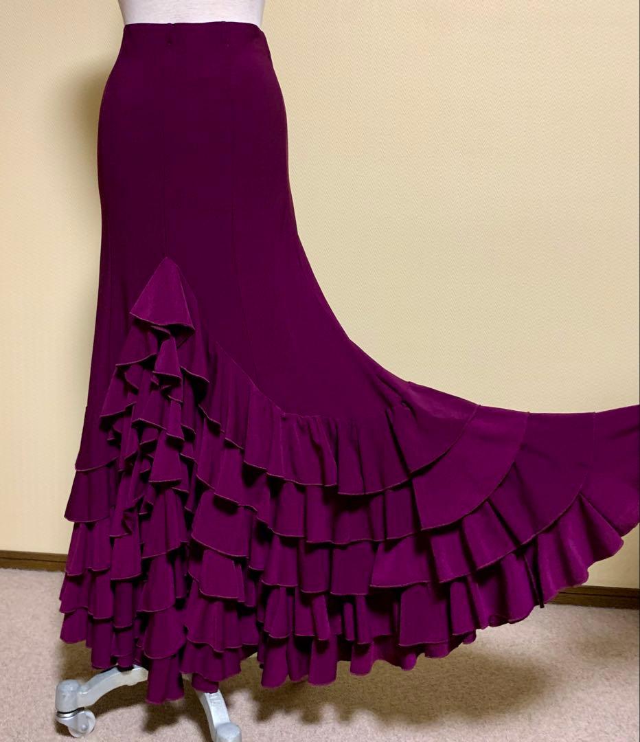 フラメンコ衣装　ソニアジョーンズブラウスとフリルファルダの上下セット