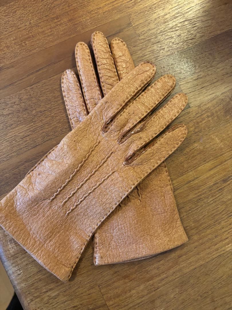 ペッカリー　Hogskin ベージュ手袋 サイズ7