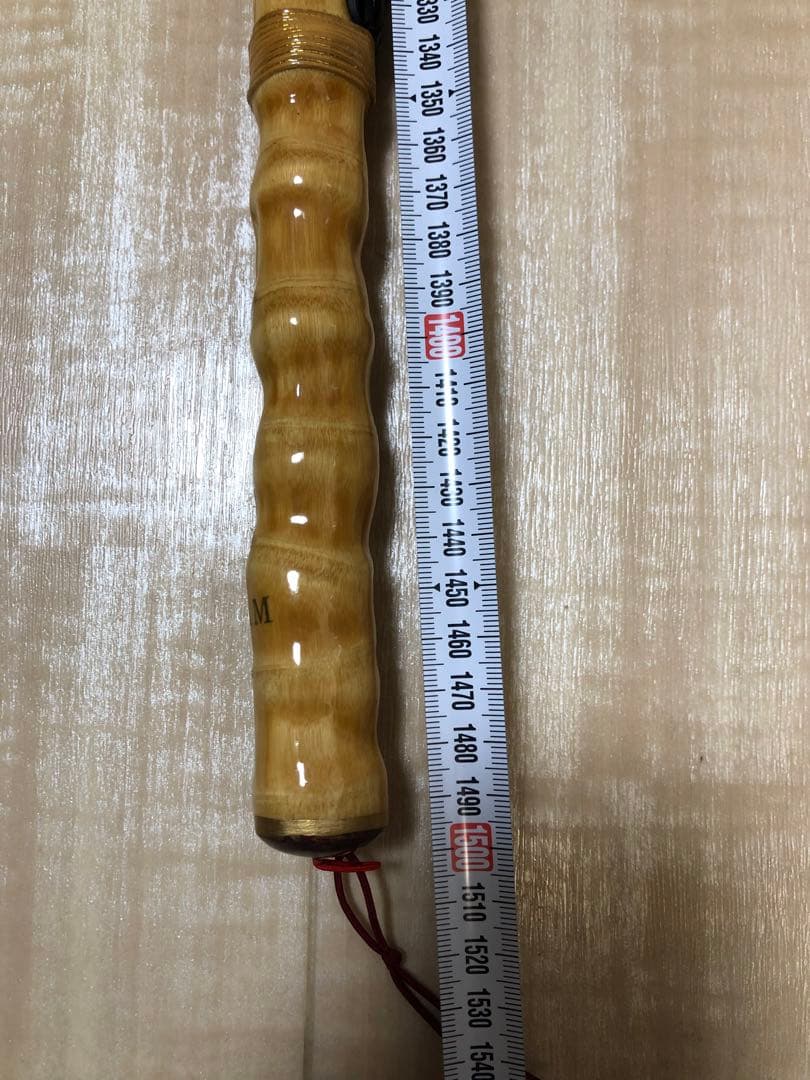 DAM 釣りロッド和竿風 2本継ぎ ハゼ・チヌ・筏釣り 漆塗り 螺鈿細工 美品