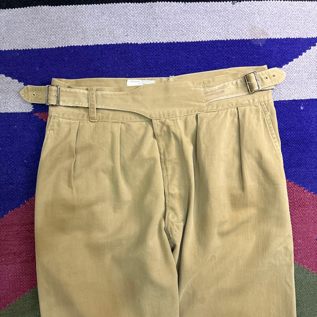 50s イギリス軍 グルカパンツ カーキ ドリル