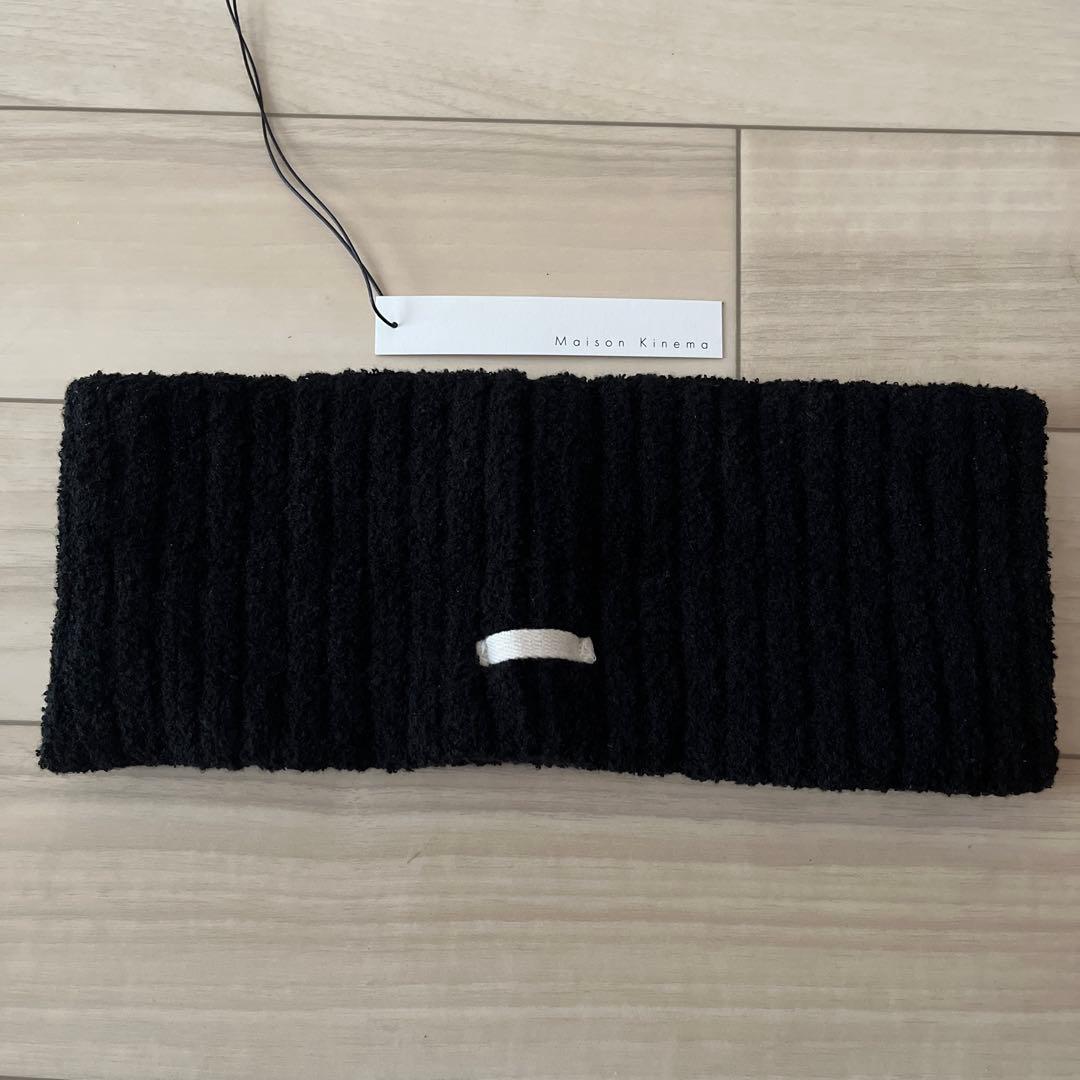 kinema パイルヘアバンド　ブラックpile hair band キネマ