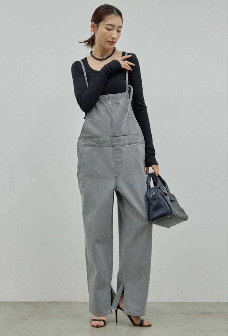 【美品】GALLARDAGALANTE グレー デニム サロペット