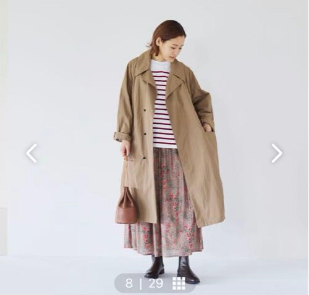 北欧、暮らしの道具店 Le minor ボーダーカットソーボルドー フリーサイズ