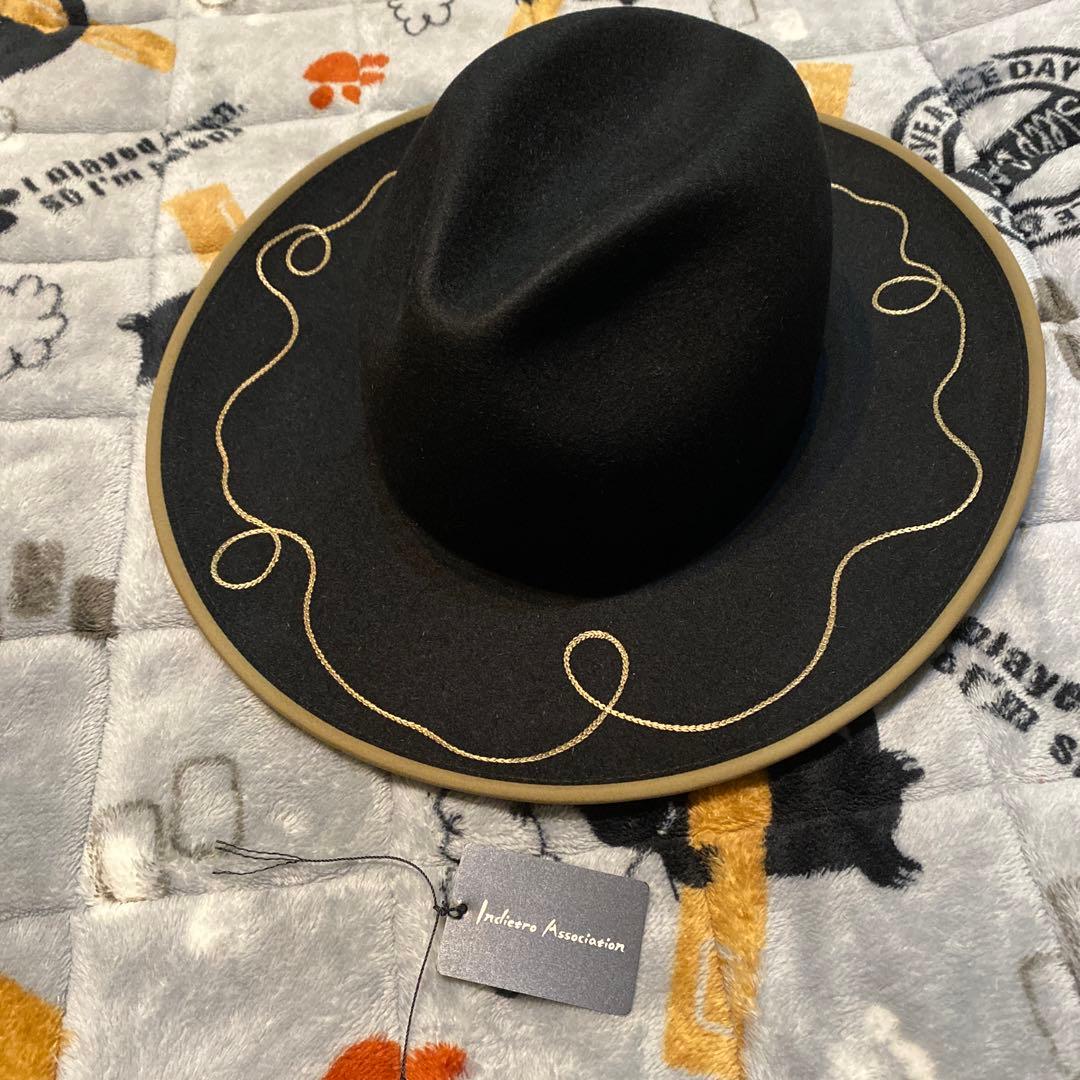 帽子 Rubbit Fur Long Brim Hat