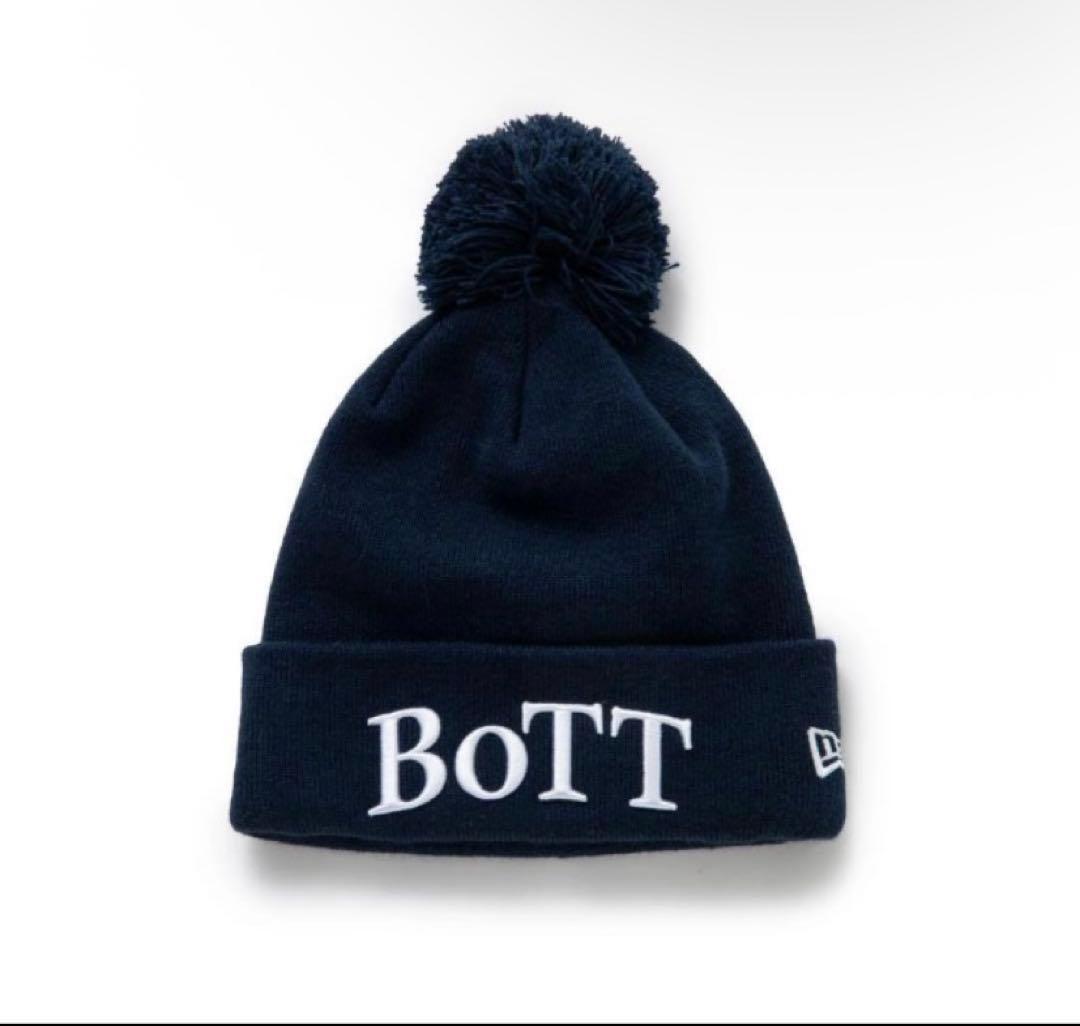 試着のみBOTT NEWERA PON PON BASIC CUFF KNIT