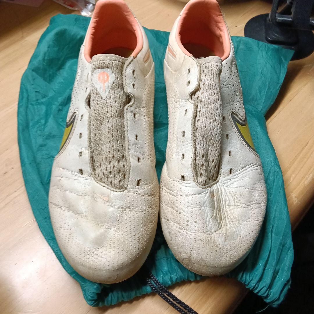 Nike Tiempos サッカーシューズ ホワイト/オレンジ