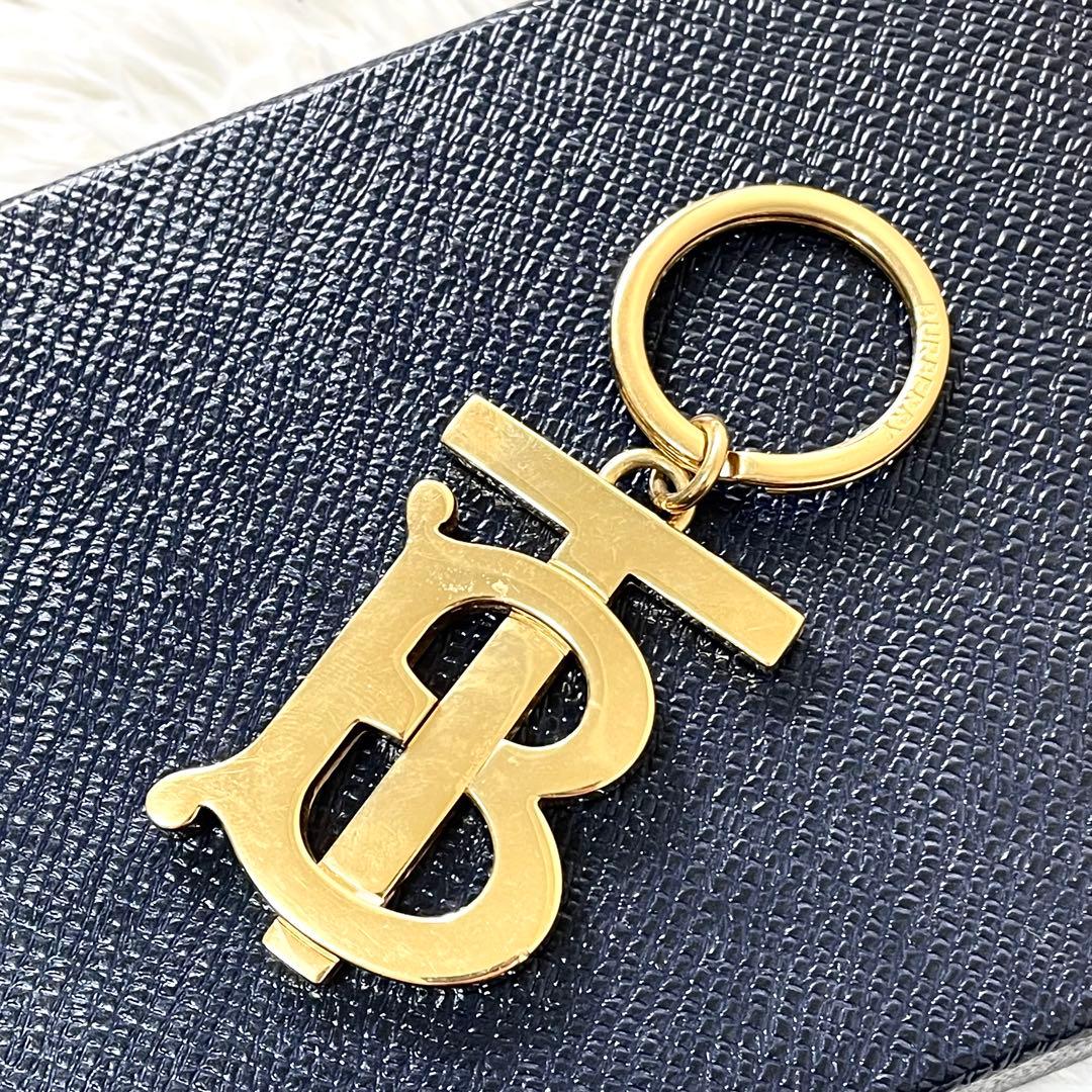 バーバリー　BURBERRY キーホルダーTB キーリング　ゴールド　チャーム
