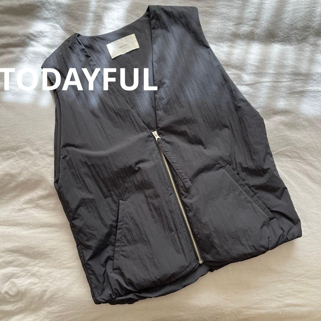 TODAYFUL Vneck Nylon Vest vネックナイロンベスト