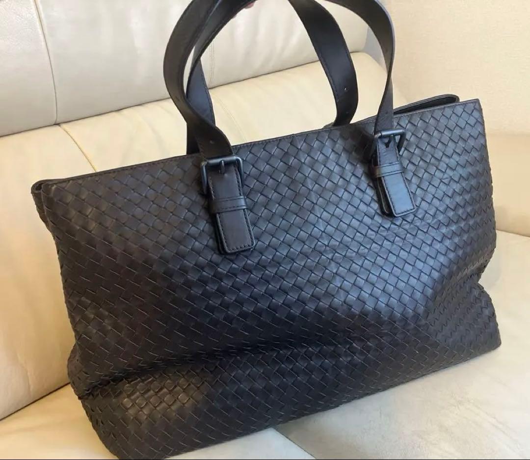BOTTEGA VENETA レザー トートバッグ ダークブラウン　未使用品