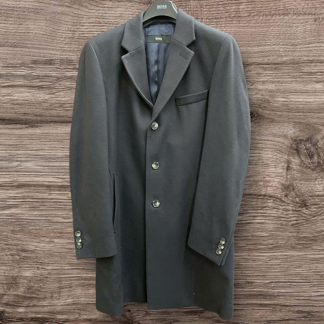 26S4 ボス HUGO BOSS チェスターコート ロングコート