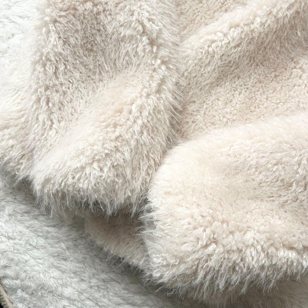 near.nippon ファー　ブルゾン　637-2425 ホワイト　白