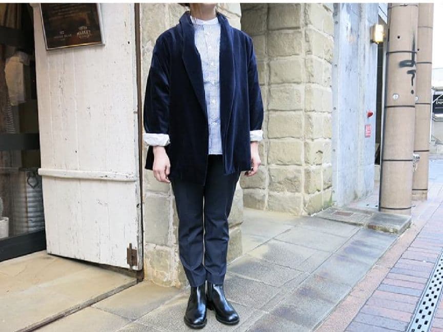 ピン有☆オネット Honnete ショールカラー カーデ ベルベット ジャケット