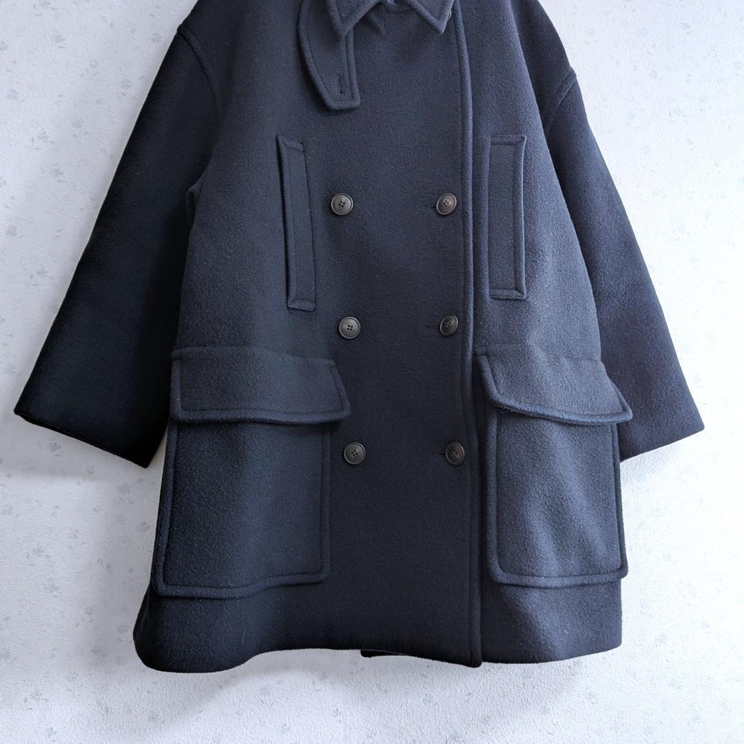 SLOBE IENA メルトンビッグPコート ウール スタンドカラー 36