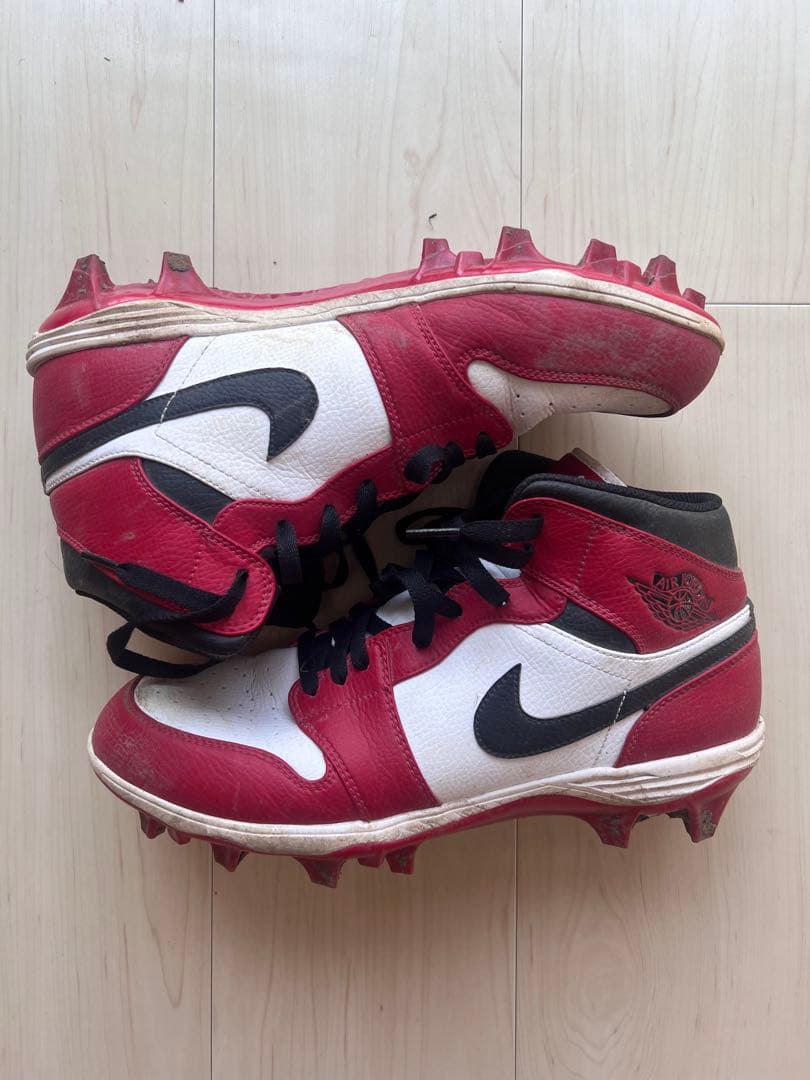 Nike,Jordan 1,赤白黒 スパイクシューズ ハイカット,CM 28.5
