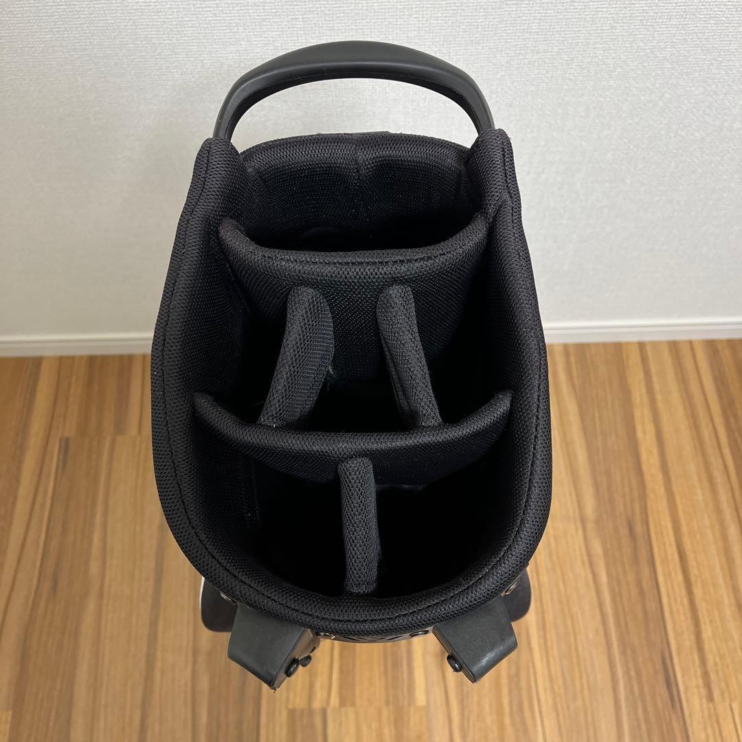 DESCENTE キャディバッグ DQBTJJ03 8.5型 白/黒　スタンド式