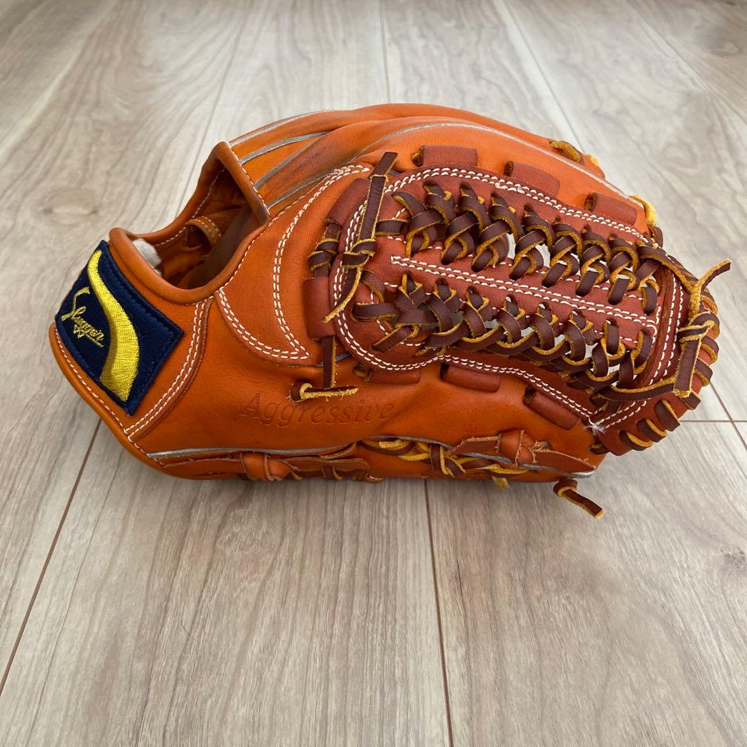 久保田スラッガー　KSN-L7s KSオレンジ 東京支店型付け　オイル加工済