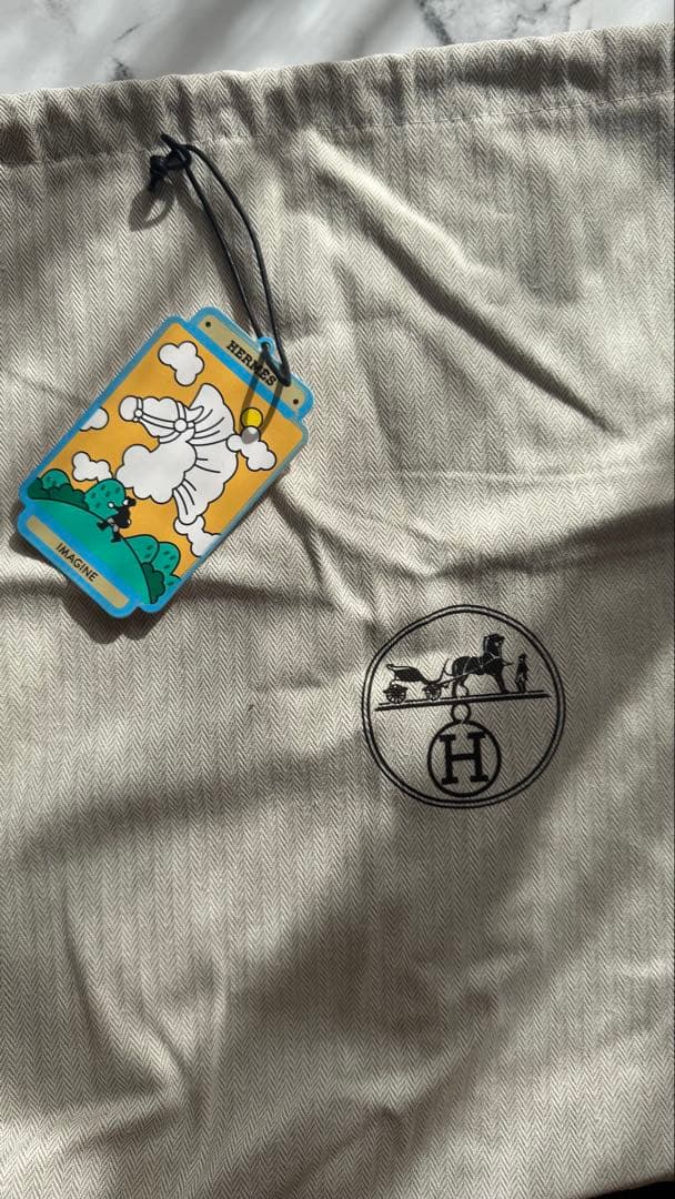 エルメス　HERMESブラックニット帽　セリア