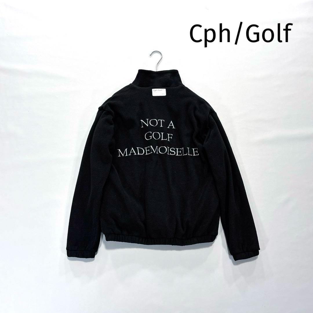 Cph/Golf キャプテンズヘルムゴルフ　ハーフジップ　フリース　黒　S