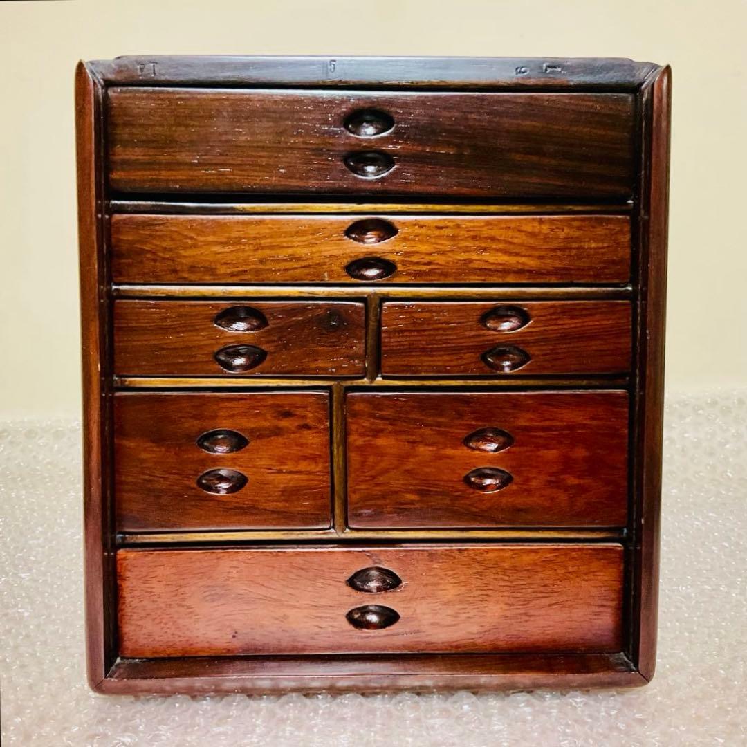 ⭐️ヴィンテージ⭐️【美品】唐木 中国古美術 書道篆刻 インテリア 印箪笥