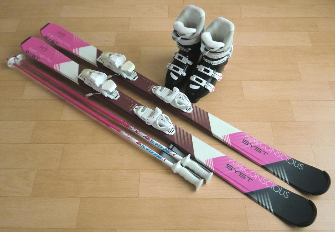 ■■12月・1月限定■送料無料■女性用スキーセット■147/24.5■メンテ付■