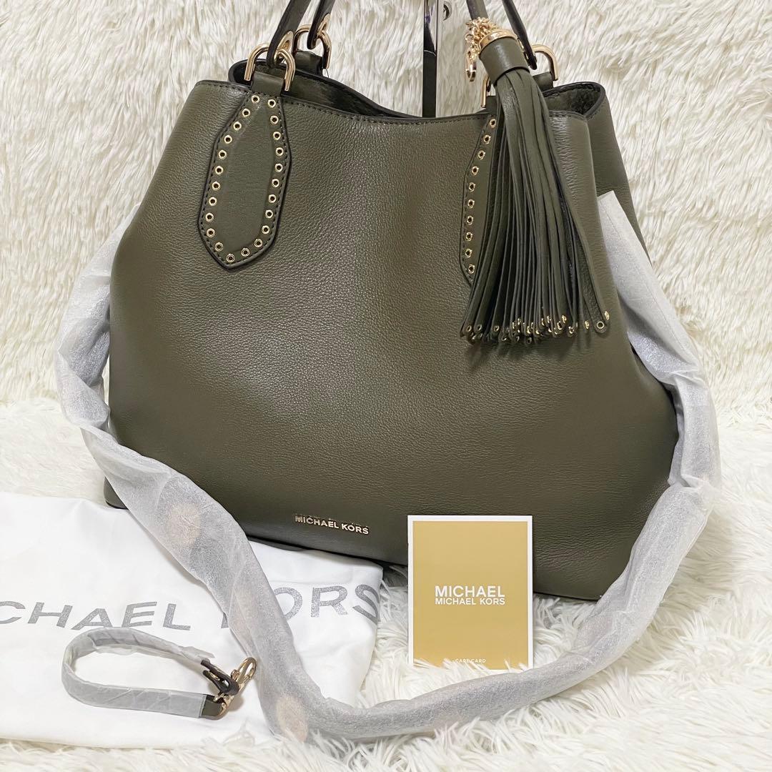 miyu様マイケルコース ブルックリン サッチェル レザー 2way A4可