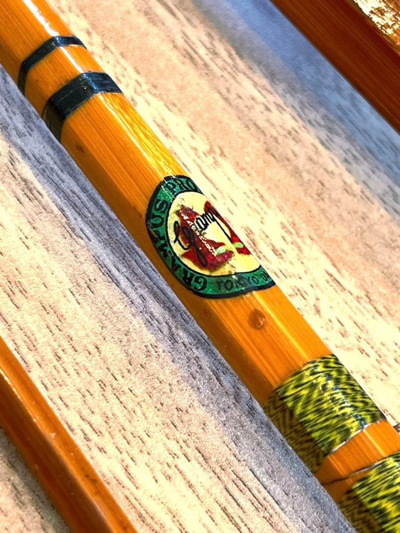 六角竿　２セット　竹　バンブーロッド