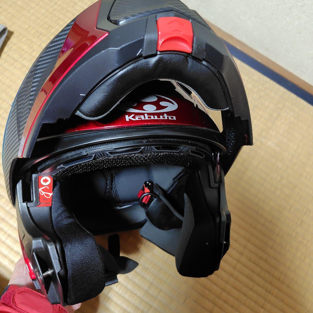 OGK KABUTO RYUKI シャイニーレッド Lサイズ ピンロック付き