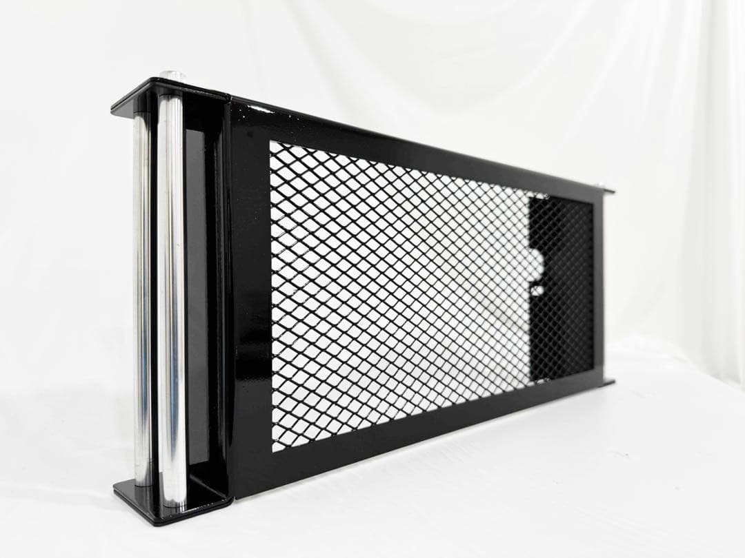 ラジエーターカバー　ジェイド250　オイルクーラー風　かっぺ　ブラック　パール入