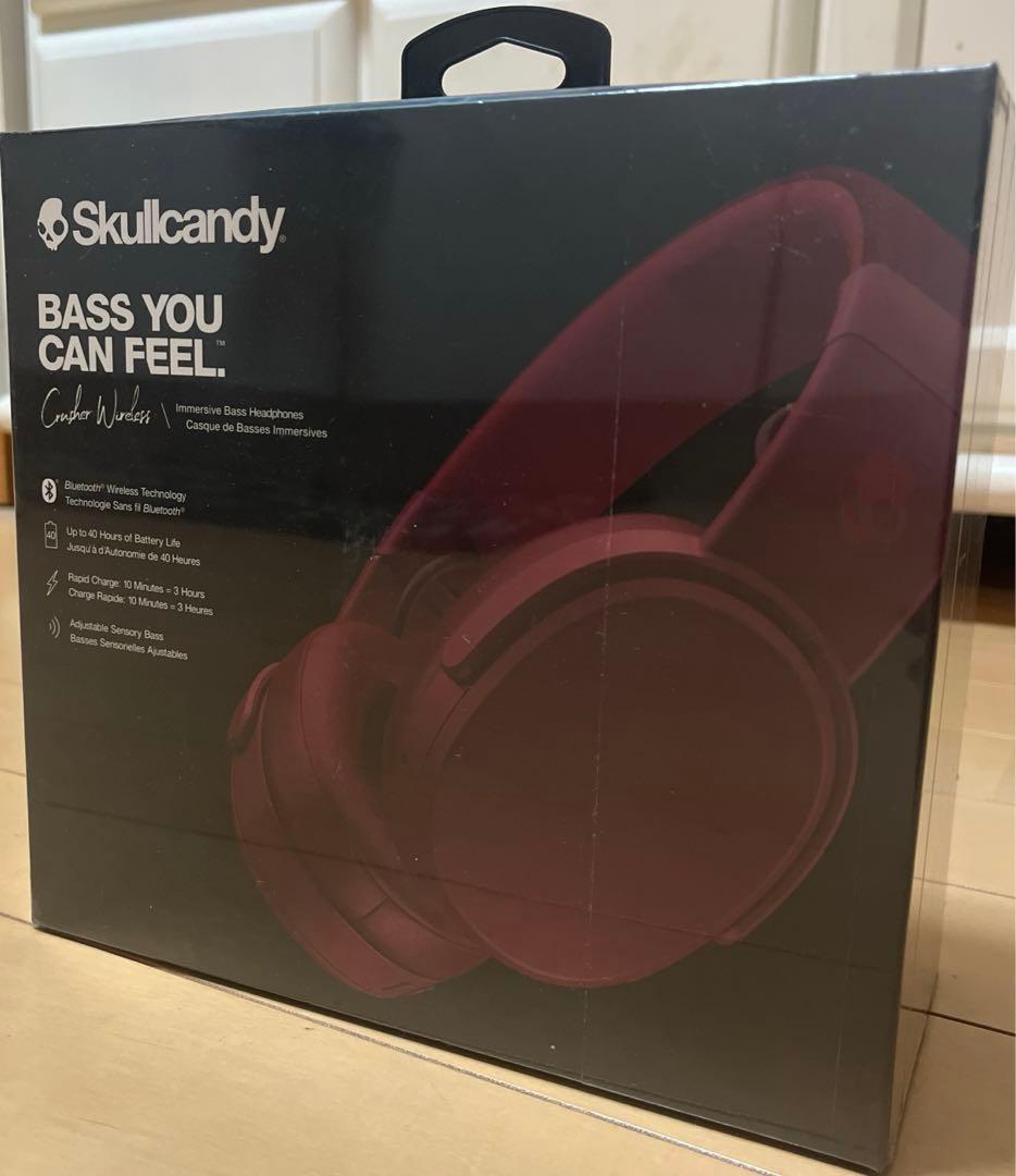 Skullcandy Crusher ワイヤレスヘッドホン レッド red