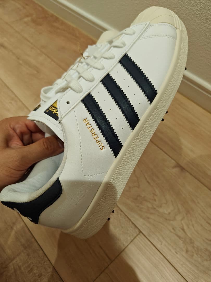 新品送料無料　スーパースターゴルフシューズ26.5センチアディダスレアモデル