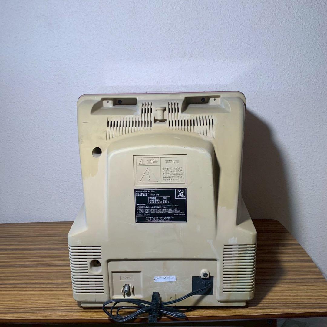 ブラウン管テレビ VHS レトロ ピンク スケルトン