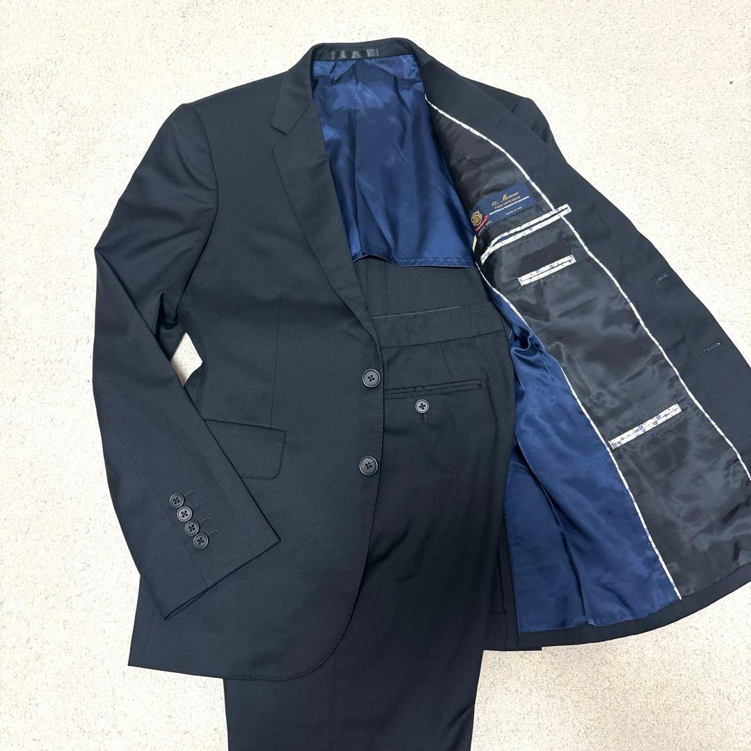 ポールスミス セットアップ　スーツ　メンズ　イタリア生地　無地　高級