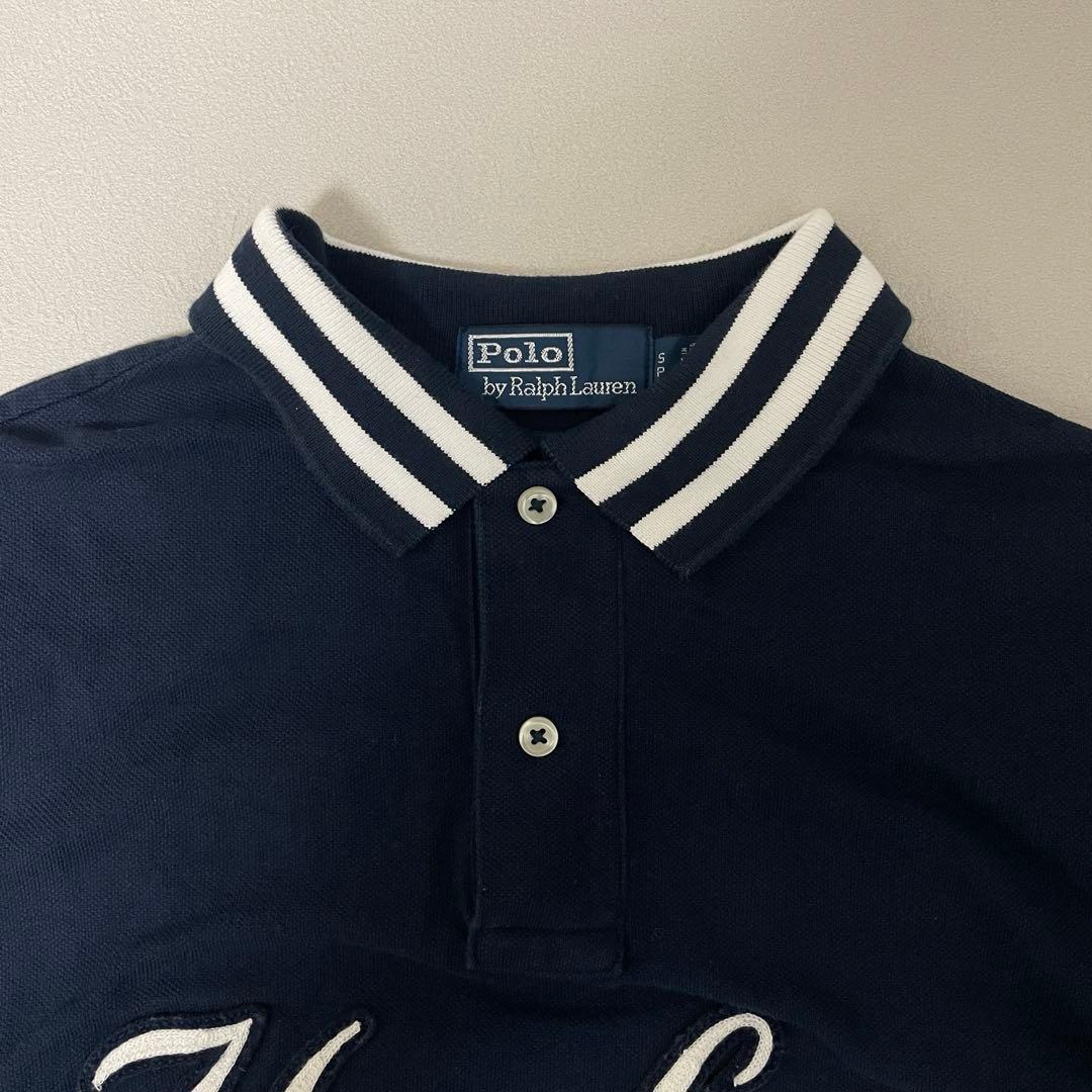 人気 完売 コラボ ラルフローレン ヤンキース ポロシャツ ネイビー S