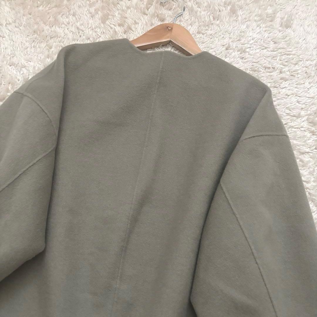 美品✨アンクレイヴ ライトリバー ショートコート ジップアップ ウール オリーブ