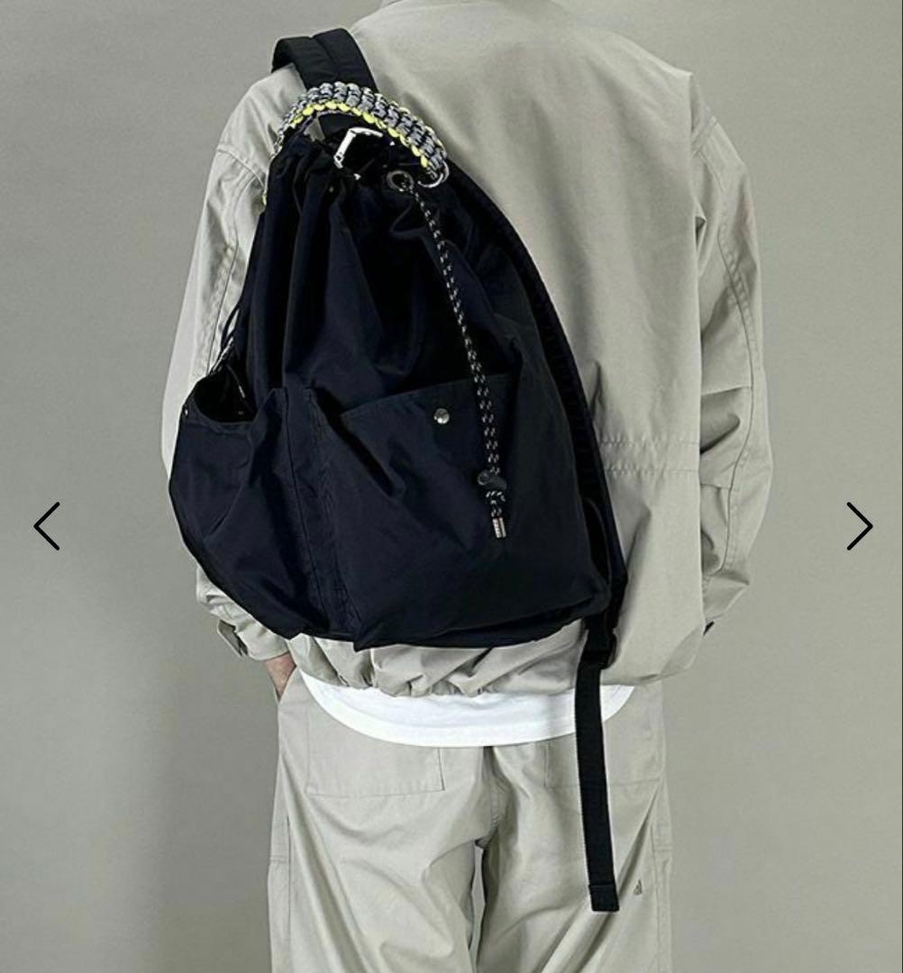 美品 zattu EVERS エバース 巾着型 ブラック