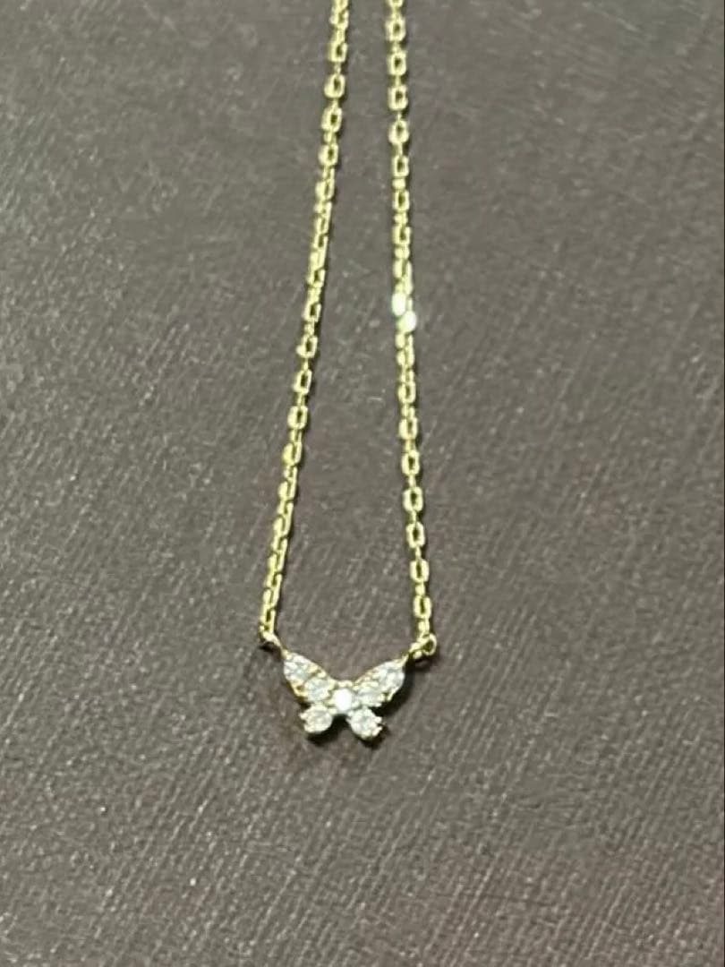 k10バタフライダイヤネックレス