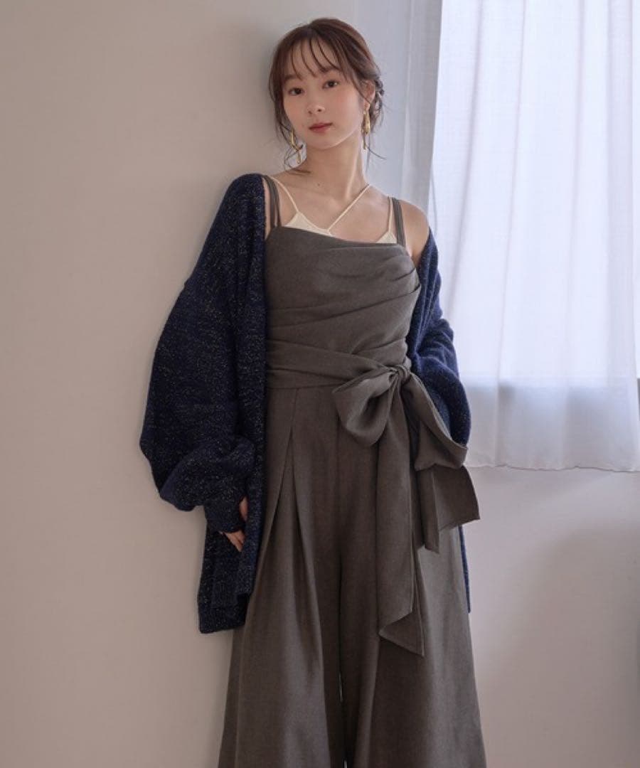 【mideal ドレープデザインコンビネゾン】