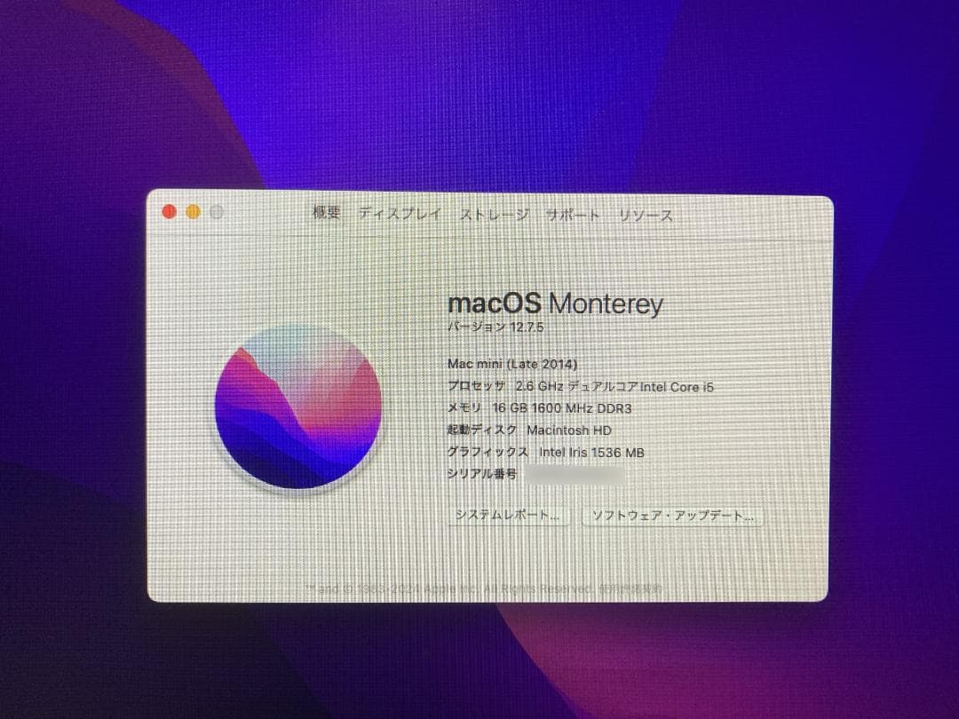 Macデスクトップ Mac mini Late2014 / 1TB FUSION / 16GB