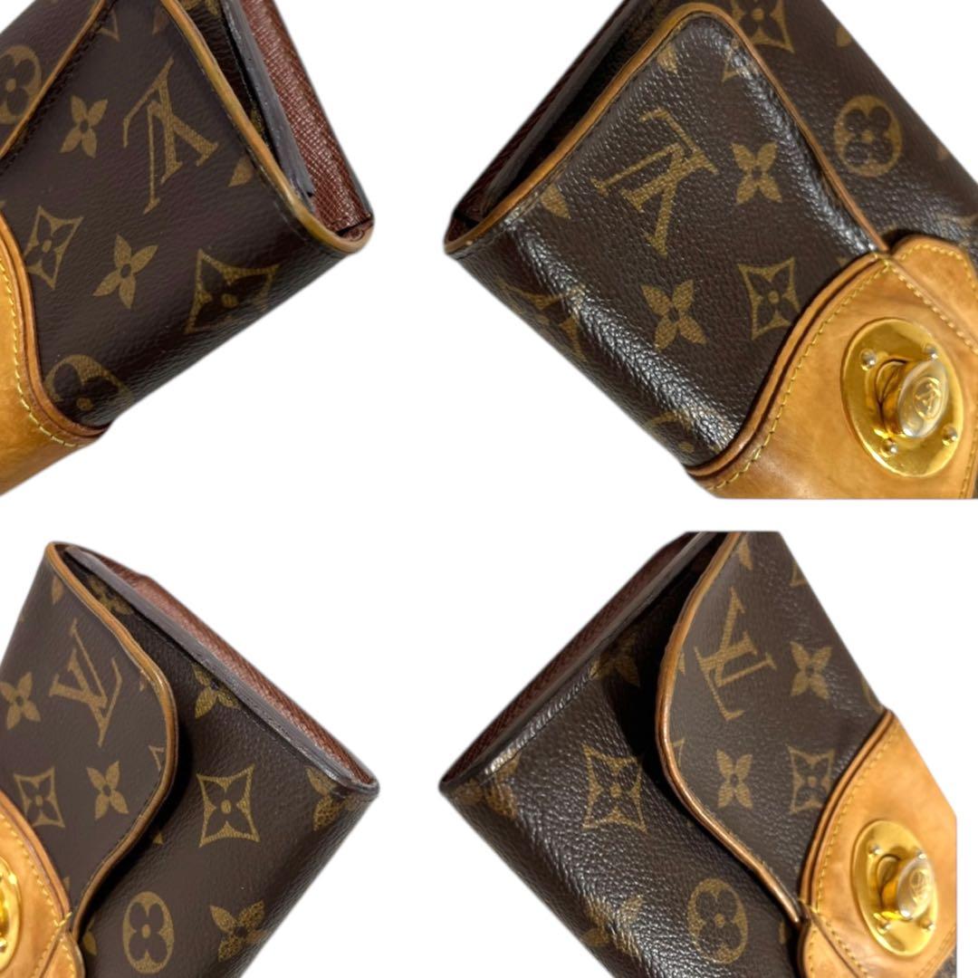 ルイヴィトン　ポルトフォイユ　ボエシ　長財布　モノグラム　ターンロック