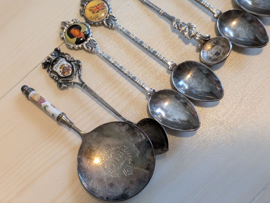 (木製スプーンラック付き）スーベニアスプーンラック　セット