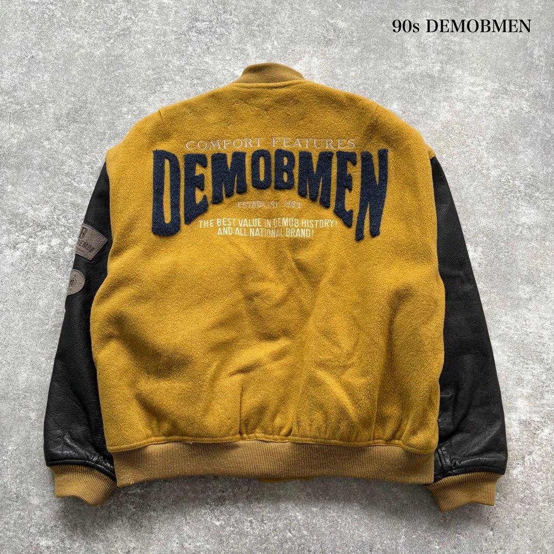 【DEMOBMEN】90s スタジャン バーシティジャケット 刺繍 ヴィンテージ