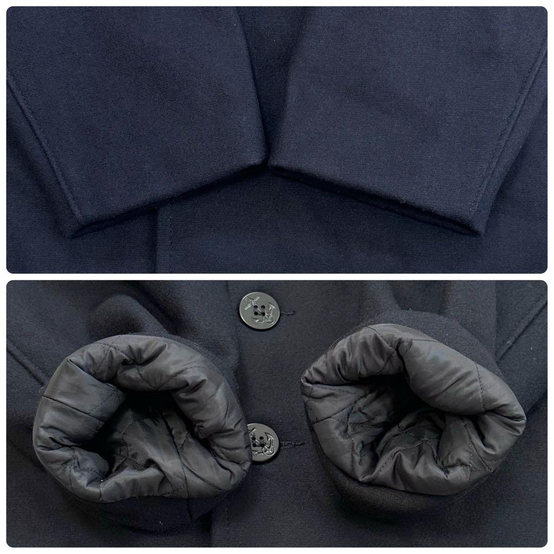 ショット Pコート ダブル ブラック キルティング 50 5XL 大きいサイズ