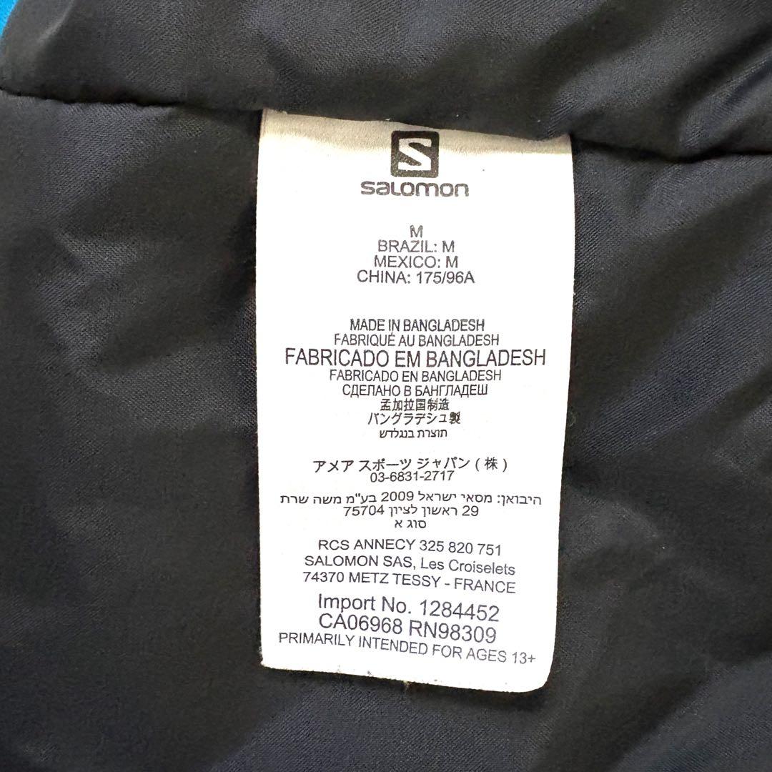 SALOMON☆サロモン　スキーウェア　スノボ　上下セット　Mサイズ　ブルー
