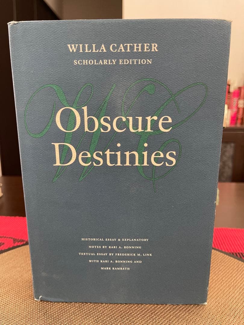 洋書 Willa Cather Obscure Destinies