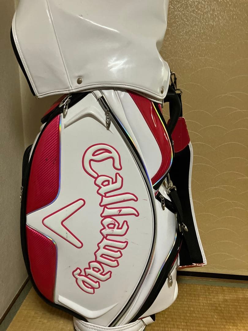 Callaway キャディバッグ ホワイト/レッド