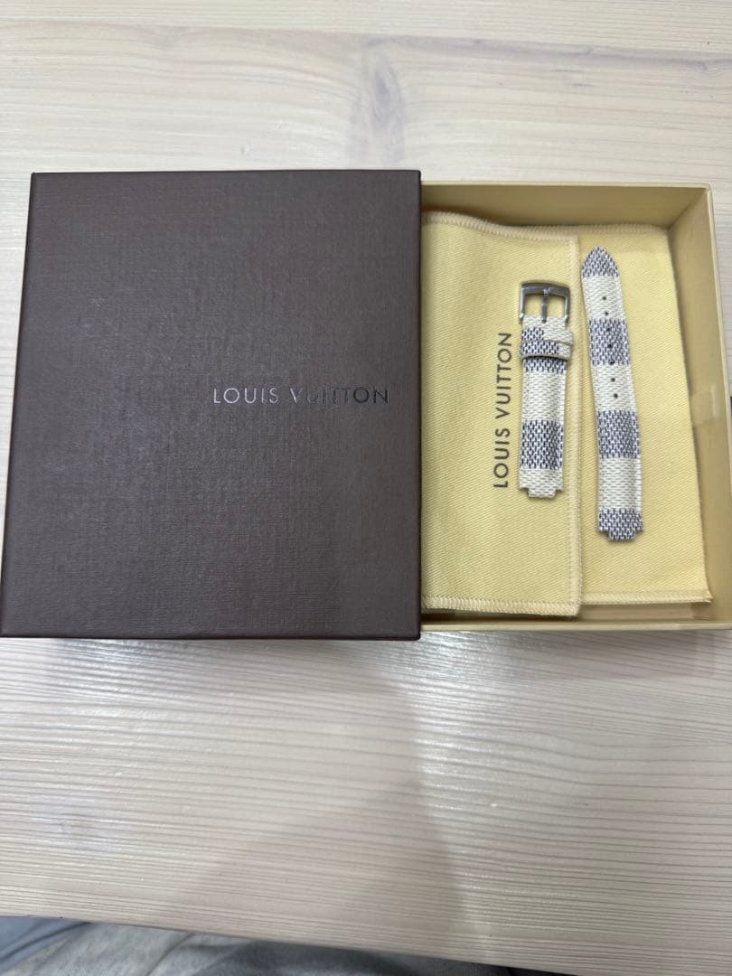 ルイヴィトン　タンブール ダミエ・アズール キャンバス ストラップ