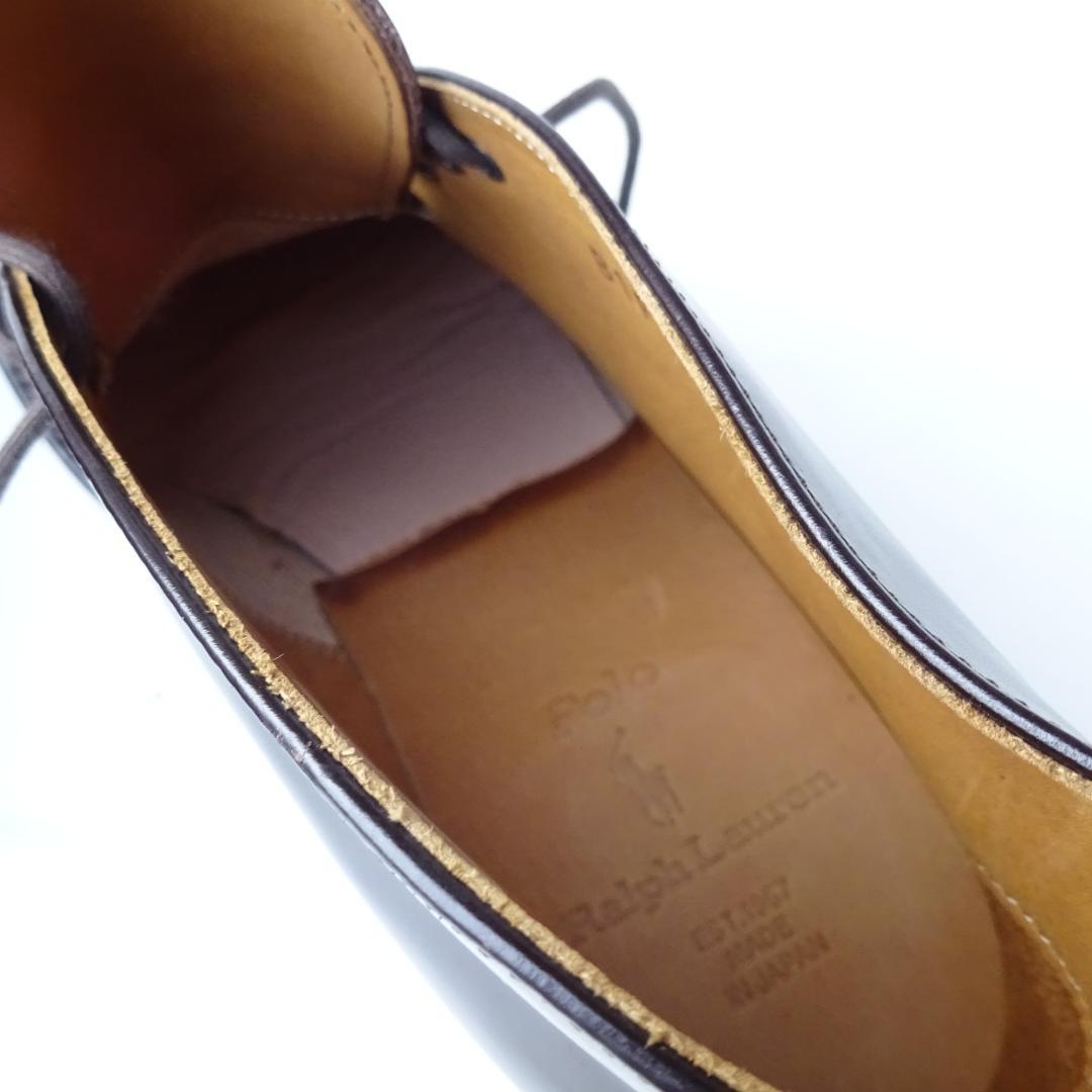 日本製新品廃盤ポロラルフローレン リーガル製 チャッカーブーツ 25.0EEE茶