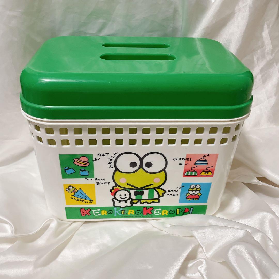 けろけろけろっぴ サンリオキャラクター プラスチック バスケット カゴ