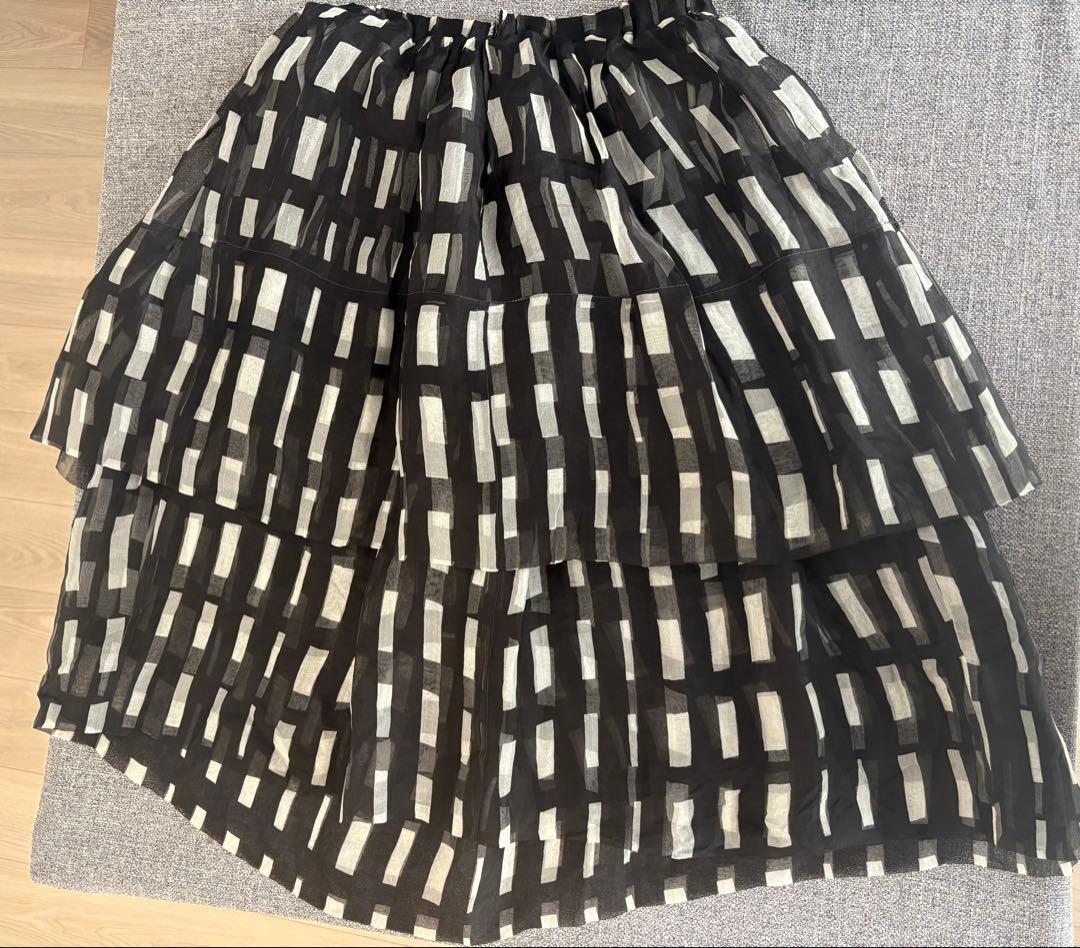 christian wijnants フレアスカート チェック柄